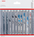 Bosch Stichsägeblatt-Set, 10-tlg., All in One