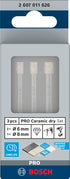 Bosch PRO Ceramic dry Bohrer-Set, 6 x 66, 6 x 66, 8 x 66 mm, 3-tlg.