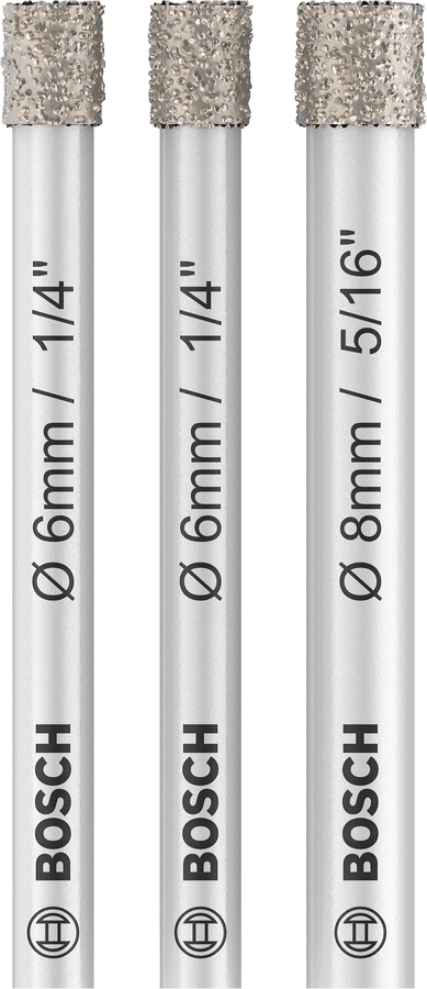 Bosch PRO Ceramic dry Bohrer-Set, 6 x 66, 6 x 66, 8 x 66 mm, 3-tlg.