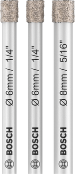 Bosch PRO Ceramic dry Bohrer-Set, 6 x 66, 6 x 66, 8 x 66 mm, 3-tlg.