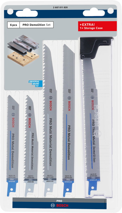 Bosch PRO Demolition Säbelsägeblatt Set, 6-tlg.