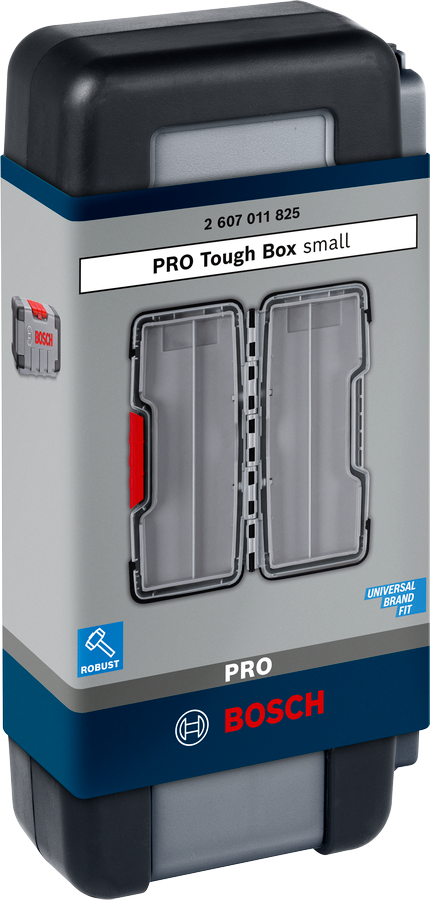 Bosch PRO Tough Box Small für Zubehör, 43 x 87 x 210 mm