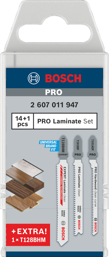Bosch PRO Laminate Stichsägeblatt Set, 15-tlg.