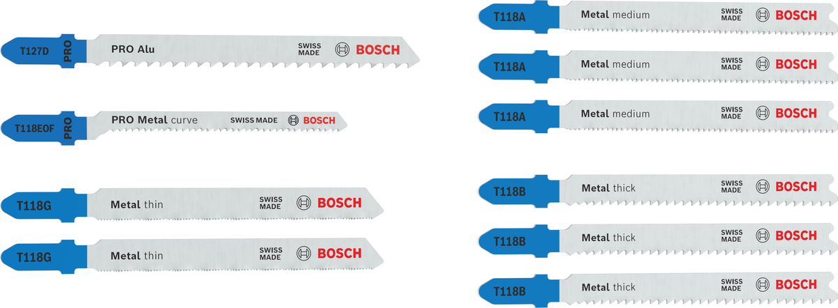 Bosch Stichsägeblatt Set Metal Advanced, 10-tlg.