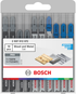 Bosch Stichsägeblatt Set Wood and Metal Basic, 10-tlg.