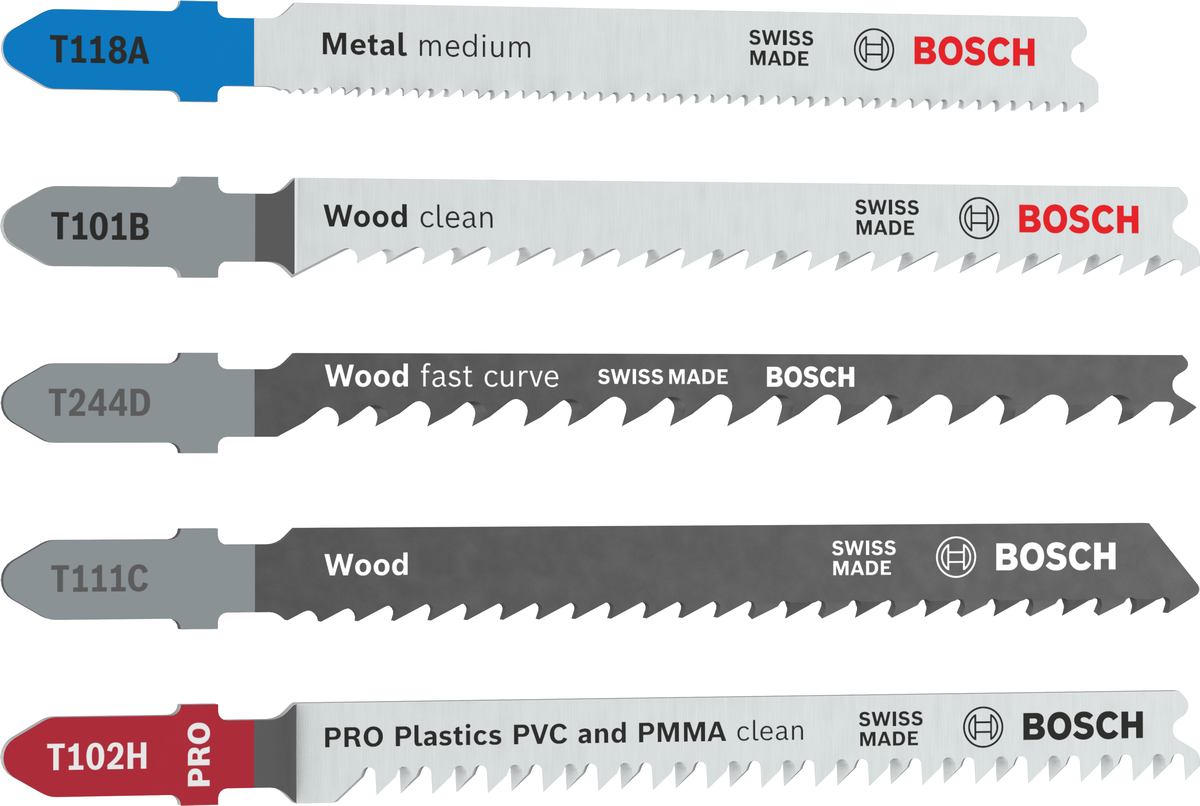 Bosch Stichsägeblatt Set Multi Material, 5-tlg.