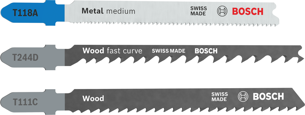 Bosch Stichsägeblatt Set Wood and Metal Basic, 3-tlg.