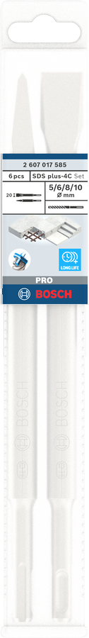 Bosch PRO SDS plus-4C Meißel- und Bohrersatz, 5-tlg.