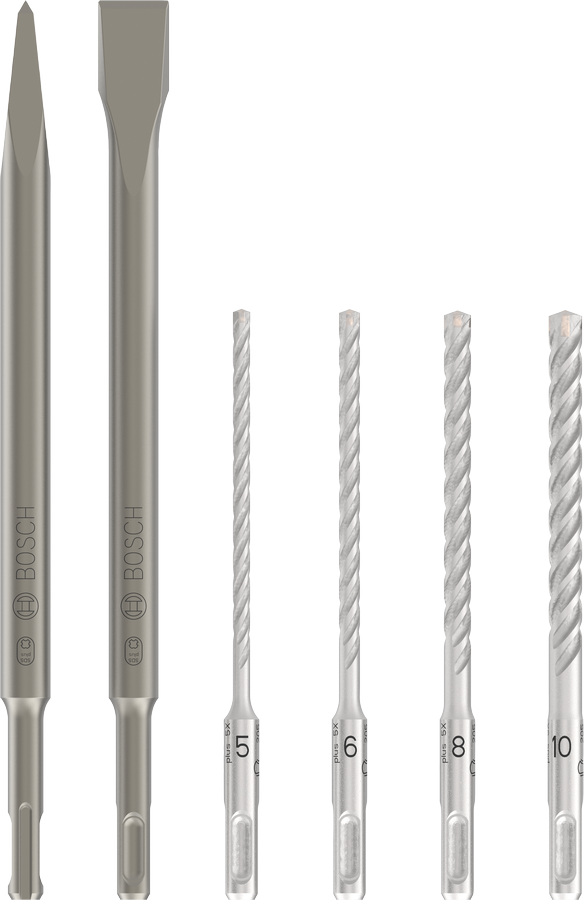Bosch PRO SDS plus-4C Meißel- und Bohrersatz, 5-tlg.