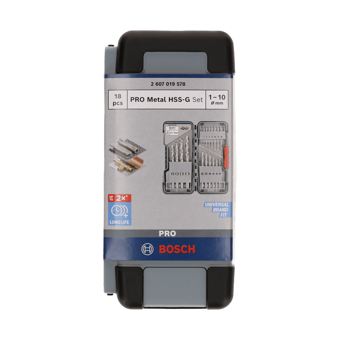 Bosch PRO Metal HSS-G Spiralbohrer Set, 18-tlg.