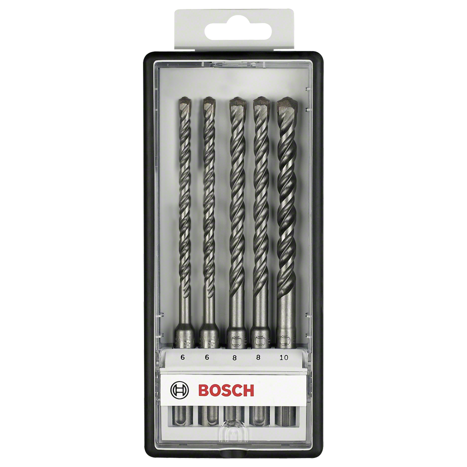 Bosch 5-teiliges SDS plus-5 Hammerbohrer-Set, Robust Line