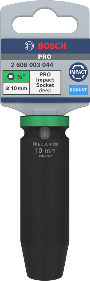 Bosch PRO Impact Steckschlüsselsatz, 1/2", 10 mm, Standard - MELTEC GmbH