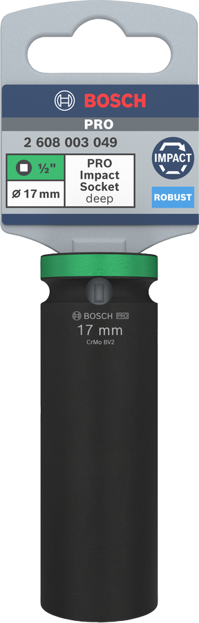 Bosch PRO Impact Steckschlüsselsatz, 1/2", 10 mm, Standard - MELTEC GmbH