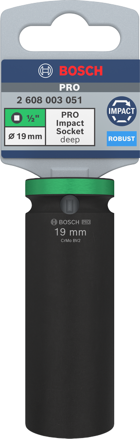 Bosch PRO Impact Steckschlüsselsatz, 1/2