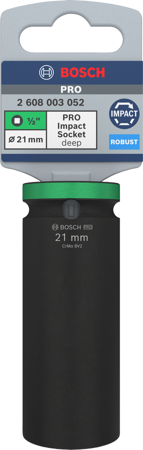 Bosch PRO Impact Steckschlüsselsatz, 1/2", 10 mm, Standard - MELTEC GmbH