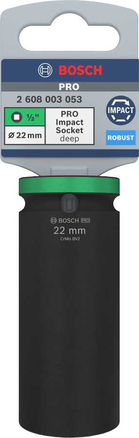 Bosch PRO Impact Steckschlüsselsatz, 1/2", 10 mm, Standard - MELTEC GmbH