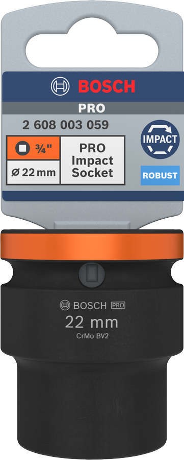 Bosch PRO Impact Steckschlüsselsatz, 1/2", 10 mm, Standard - MELTEC GmbH