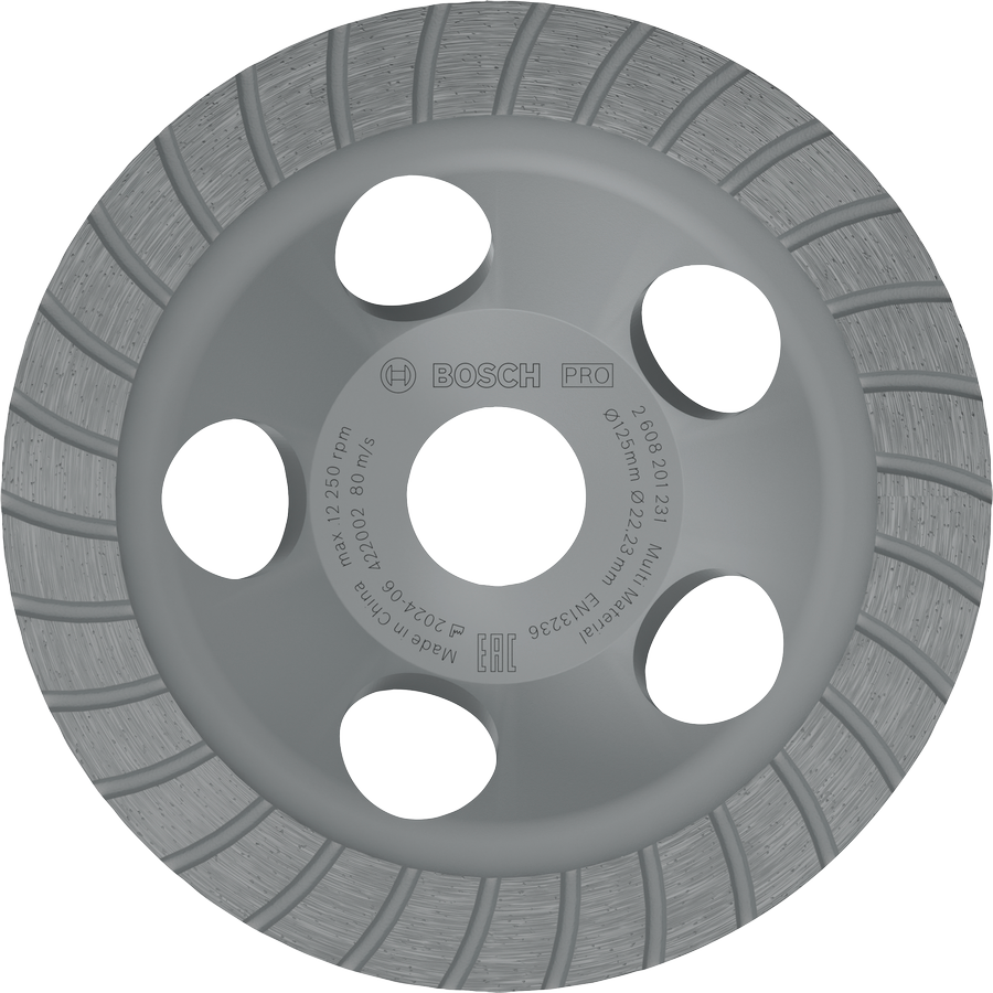 Bosch PRO Multi Material Topfscheibe, 5 x 125 x 22,23 mm