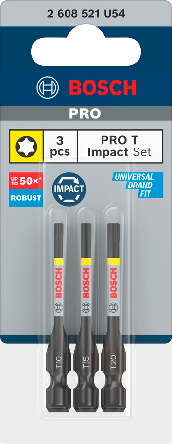 Bosch Pro Torx Impact Bit, T20, 90 mm