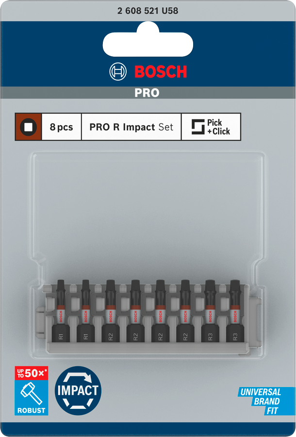 Bosch Pro Robertson Impact Bit, R2, 150 mm