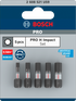 Bosch Pro Hex Impact Bit, H5, 25 mm, 2-tlg.