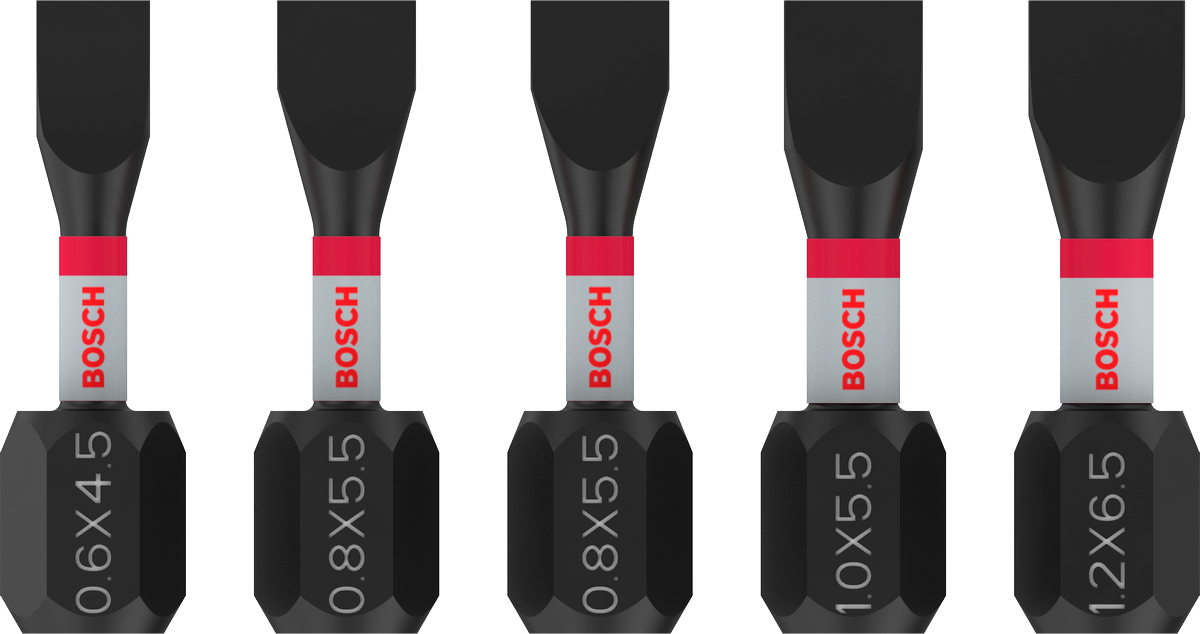 Bosch Pro SL Impact Bit Set, SL4,5, SL5,5 (x2), SL5,5, SL6,5, 25 mm, 5-tlg.
