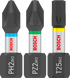 Bosch Pro Impact Bit Set, PH2 (x5), PZ2 (x5), T20 (x5), T25 (x5), T30 (x5), 25 mm, Display, 10 x 25-tlg.