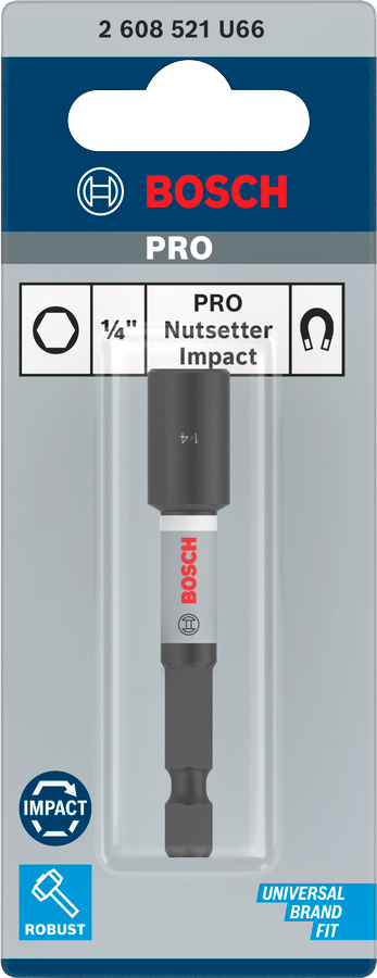 Bosch PRO Nutsetter Impact, 1/4" x 65 mm, 2 9/16" x 65 mm - MELTEC GmbH