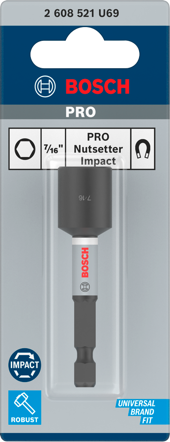 Bosch PRO Nutsetter Impact, 1/4" x 65 mm, 2 9/16" x 65 mm - MELTEC GmbH