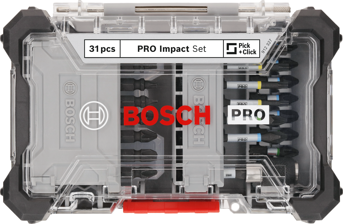 Bosch PRO Impact Bit Set, Display, 6 x 31-tlg.