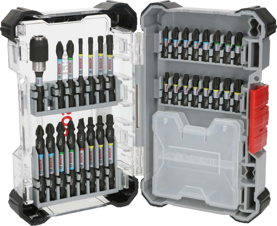 Bosch PRO Impact Bit Set, Display, 6 x 31-tlg.