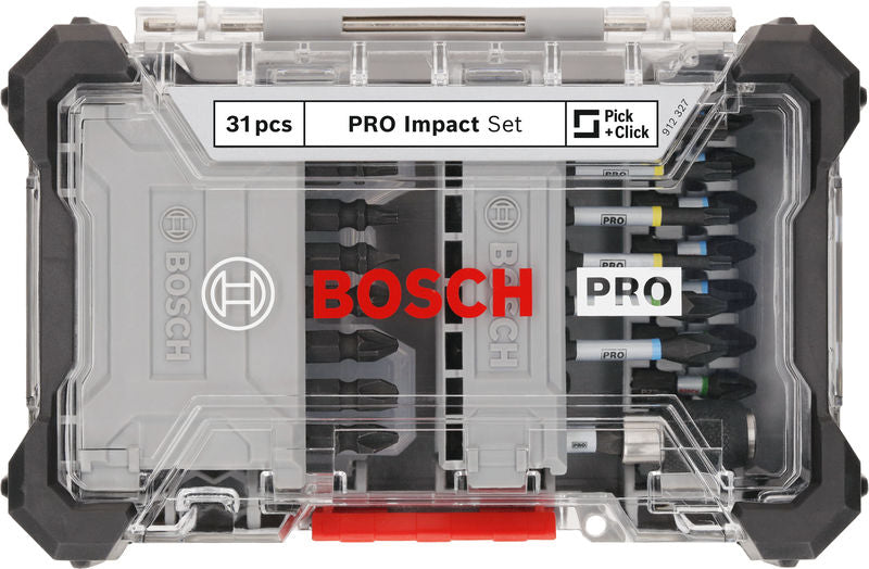 Bosch PRO Impact Bit Set, Display, 6 x 31-tlg.