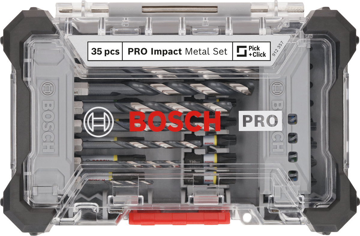 Bosch PRO Impact Metal Set, Display, 6 x 35-tlg.