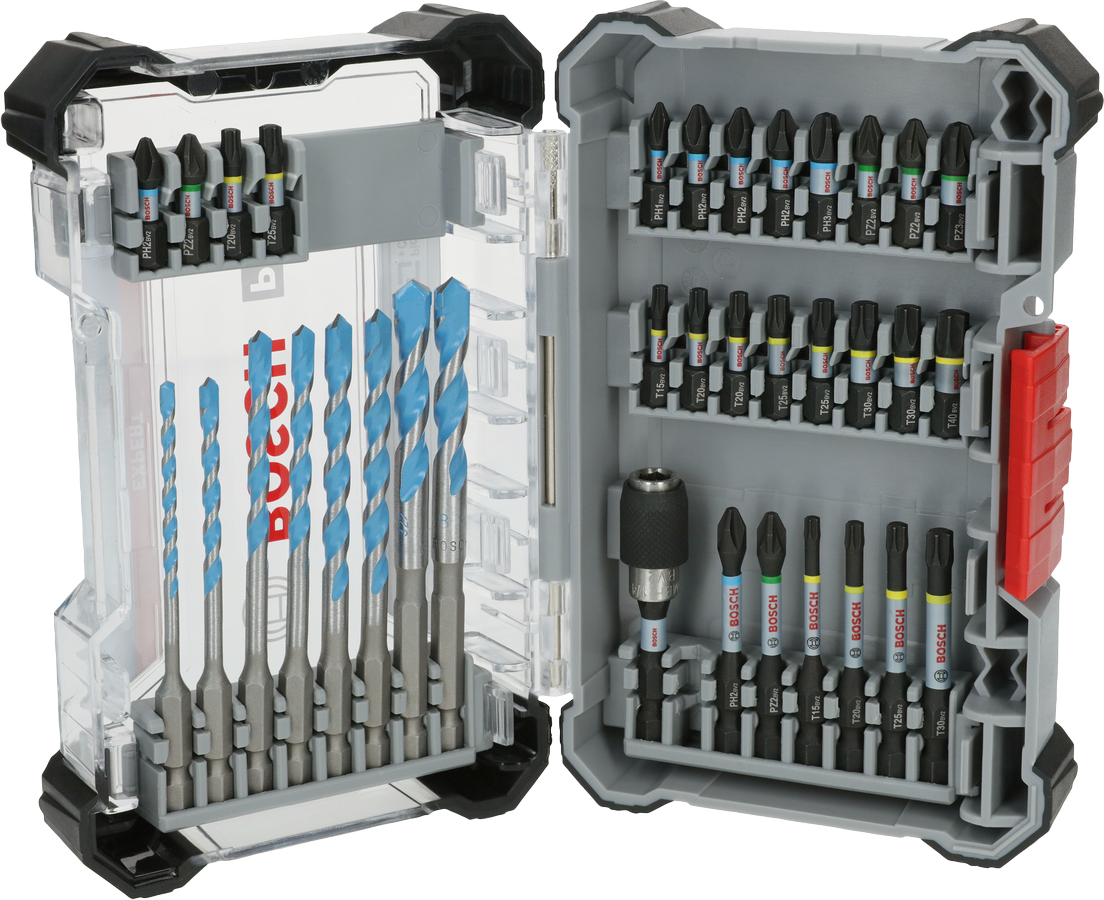 Bosch PRO Impact Schrauberbits und Multi Construction Bohrer Set, 35-tlg.