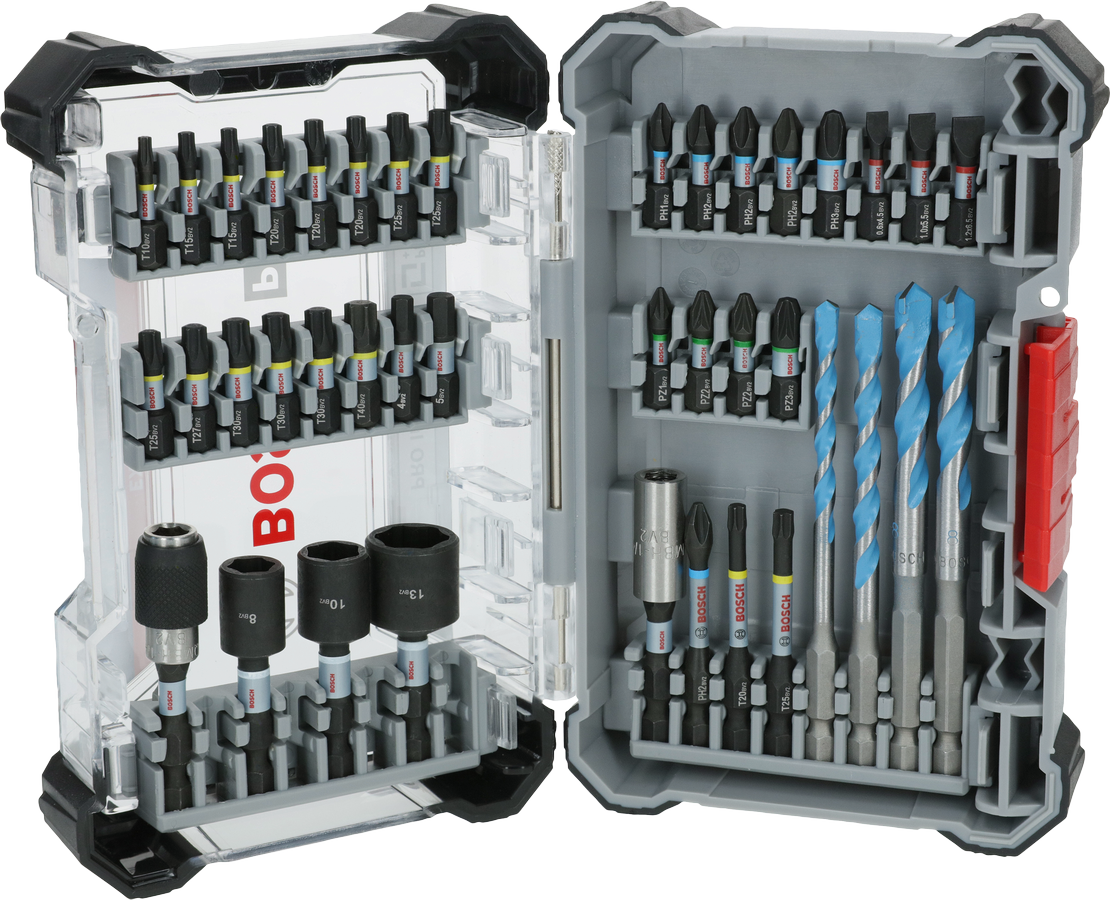 Bosch PRO Impact Schrauberbits und Multi Construction Bohrer Set, 40-tlg.