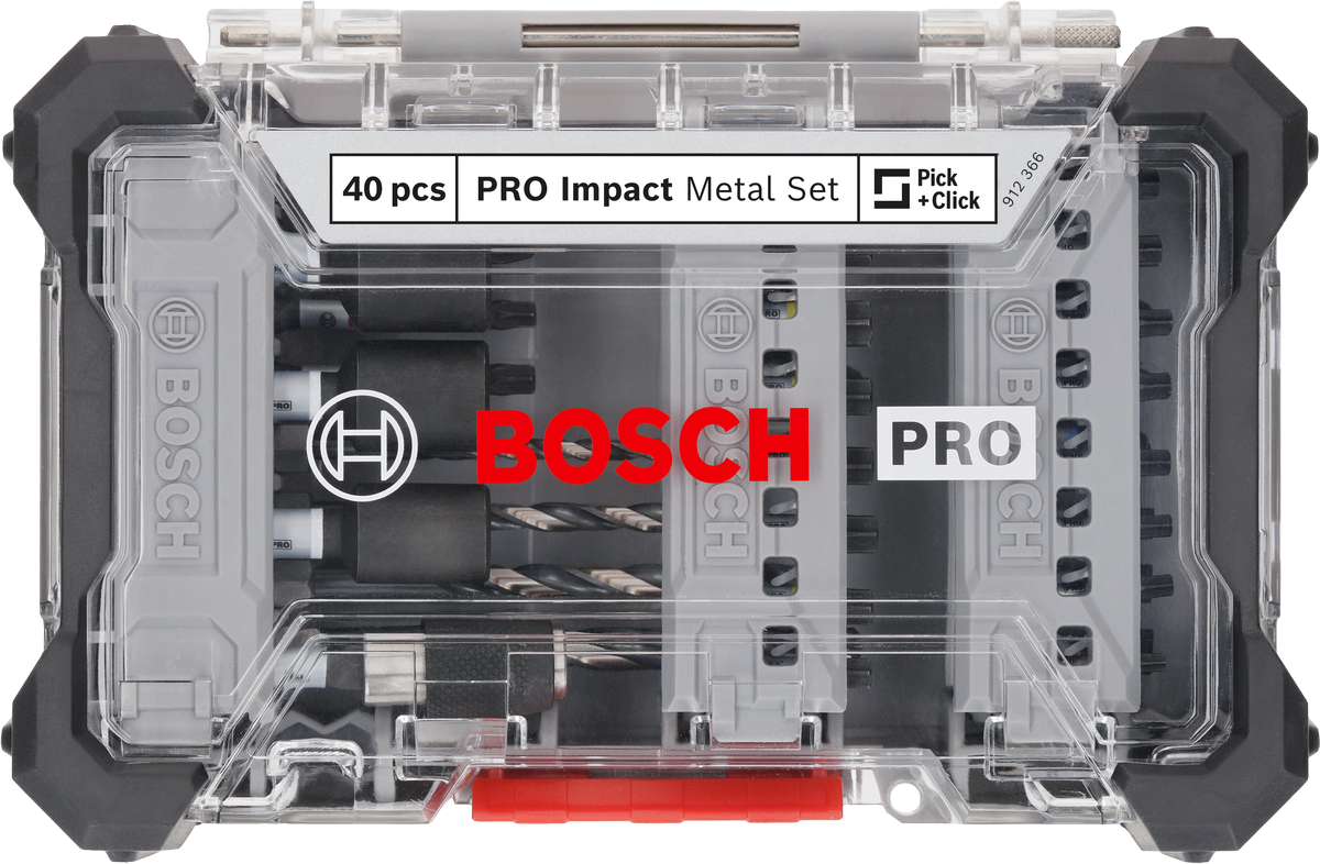 Bosch PRO Impact Schrauberbits und Metallbohrer Set, 40-tlg.
