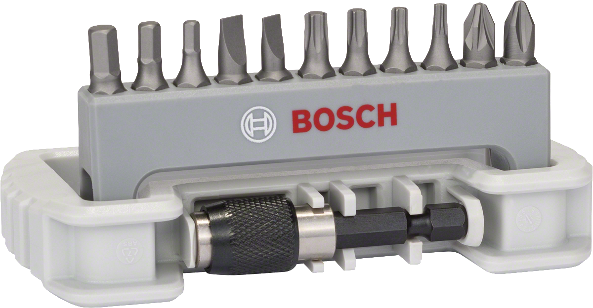 Bosch 11‑teiliges Schrauberbit-Set inkl. Bithalter PH/PZ/T