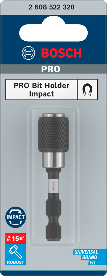 Bosch PRO Quick Change Bit Holder Impact, 60 mm