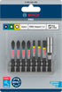 Bosch Pro Impact Set mit Standard-Bithalter und Pick and Click-Index, PH2 (2x), PZ2 (2x), T20, T25, T30, BH, 8-tlg.