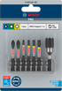 Bosch Pro Impact Set mit Quick Change-Bithalter und Pick and Click-Einsätzen, PH2, PZ2, T15, T20, T25, T30, QC BH, 50 mm, 8-tlg.
