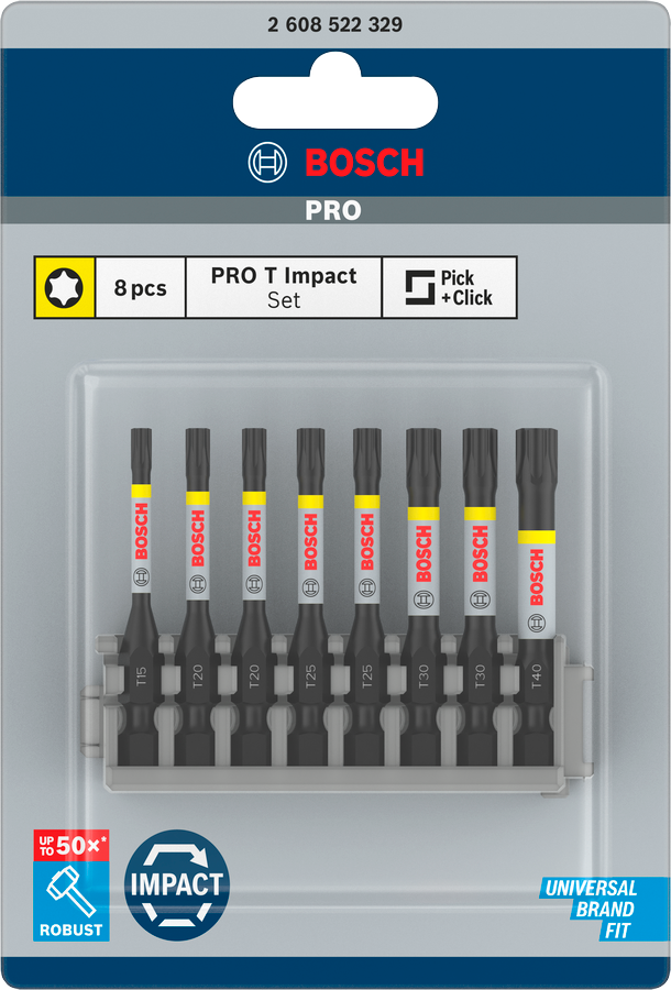 Bosch Pro Torx Impact Bit, T20, 90 mm