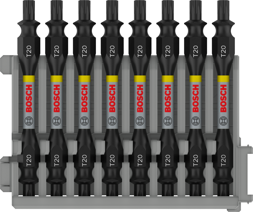Bosch Pro Impact Schrauberbit mit Doppelklingen und Pick and Click-Einsätzen, PH2, 65 mm