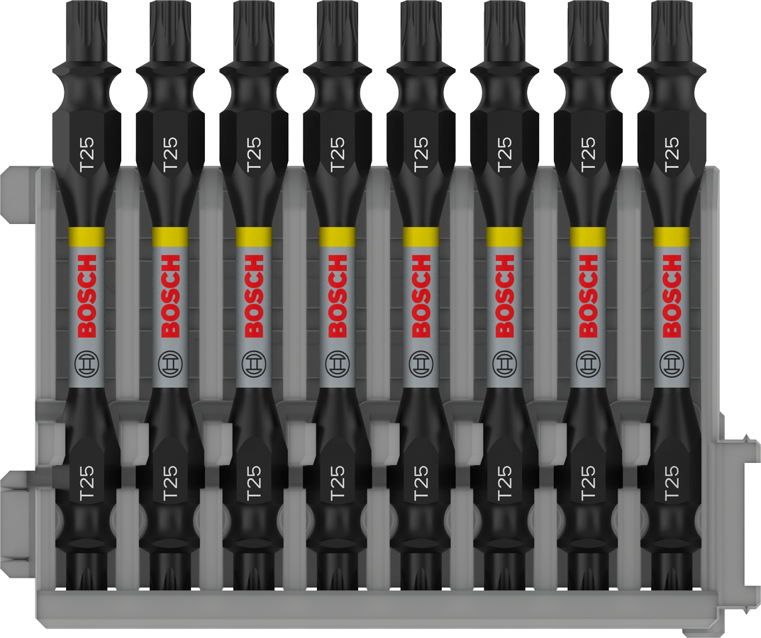 Bosch Pro Impact Schrauberbit mit Doppelklingen und Pick and Click-Einsätzen, PH2, 65 mm