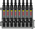 Bosch Pro Impact Schrauberbit mit Doppelklingen und Pick and Click-Einsätzen, PH2, 65 mm