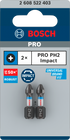 Bosch Pro Phillips Impact Bit, PH2, 90 mm