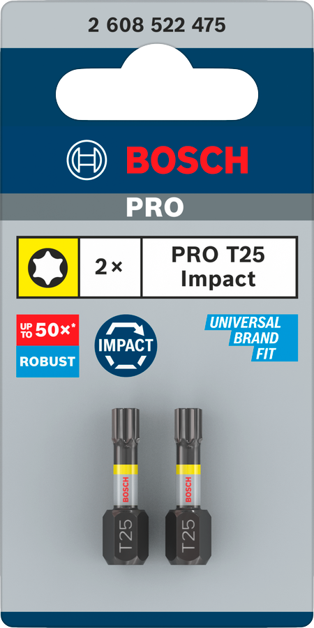 Bosch Pro Torx Impact Bit, T20, 90 mm