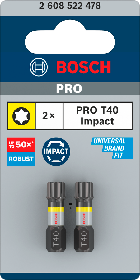 Bosch Pro Torx Impact Bit, T20, 90 mm