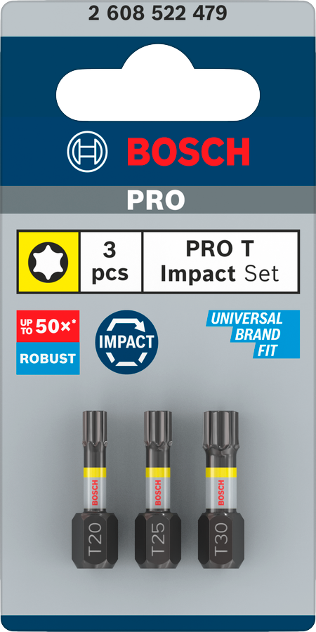 Bosch Pro Torx Impact Bit, T20, 90 mm