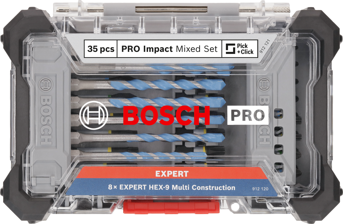 Bosch PRO Impact Schrauberbits und Multi Construction Bohrer Set, 35-tlg.