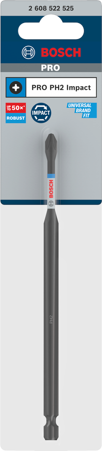 Bosch Pro Phillips Impact Bit, PH2, 90 mm